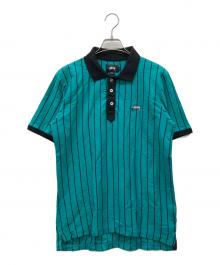 stussy（ステューシー）の古着「ストライプポロシャツ」｜グレー