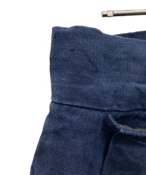 RALPH LAUREN（ラルフローレン）RALPH LAUREN (ラルフローレン) タックリネンスラックス ネイビー サイズ:12の古着・服飾アイテム