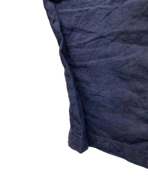 RALPH LAUREN（ラルフローレン）RALPH LAUREN (ラルフローレン) タックリネンスラックス ネイビー サイズ:12の古着・服飾アイテム