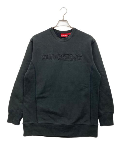 SUPREME（シュプリーム）Supreme (シュプリーム) ロゴ刺繍スウェット ブラック サイズ:Largeの古着・服飾アイテム