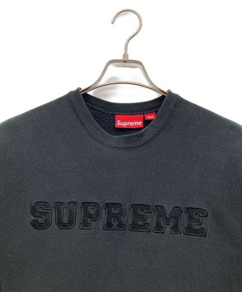 SUPREME（シュプリーム）Supreme (シュプリーム) ロゴ刺繍スウェット ブラック サイズ:Largeの古着・服飾アイテム