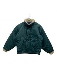 NAUTICA（ノーティカ）の古着「レザーエルボパッチ中綿ジャケット」｜グリーン