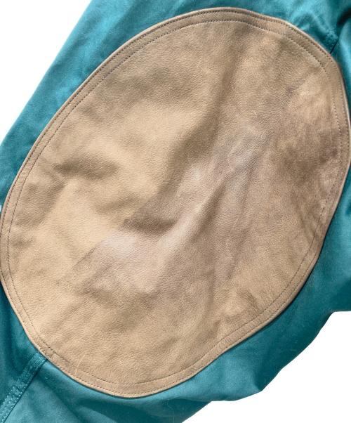 NAUTICA（ノーティカ）NAUTICA (ノーティカ) レザーエルボパッチ中綿ジャケット グリーン サイズ:Mの古着・服飾アイテム