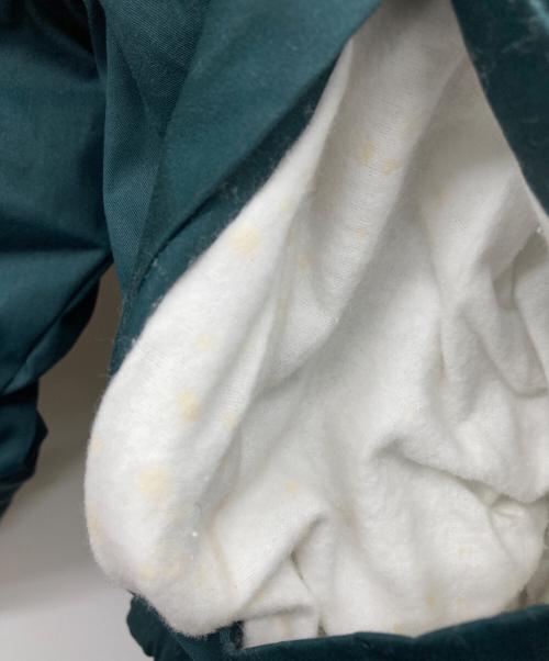 NAUTICA（ノーティカ）NAUTICA (ノーティカ) レザーエルボパッチ中綿ジャケット グリーン サイズ:Mの古着・服飾アイテム