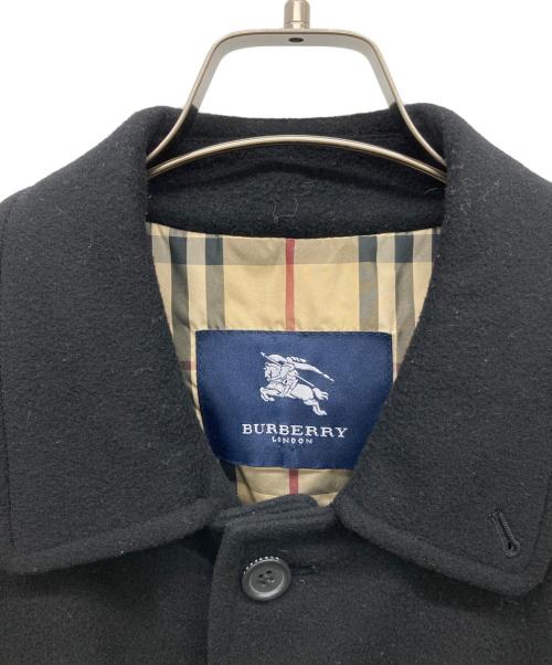 BURBERRY LONDON（バーバリーロンドン）BURBERRY LONDON (バーバリーロンドン) 裏ノヴァチェックステンカラーコート ブラック サイズ:48の古着・服飾アイテム