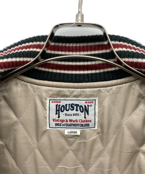 HOUSTON（ヒューストン）HOUSTON (ヒューストン) スタジャン ネイビー サイズ:LARGEの古着・服飾アイテム