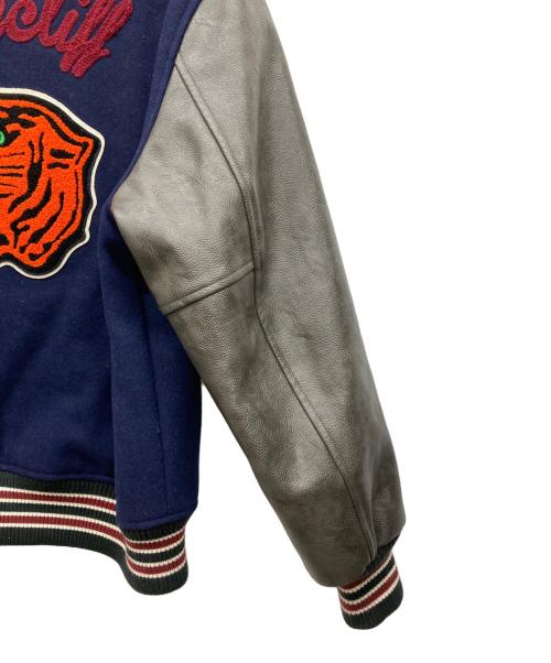 HOUSTON（ヒューストン）HOUSTON (ヒューストン) スタジャン ネイビー サイズ:LARGEの古着・服飾アイテム