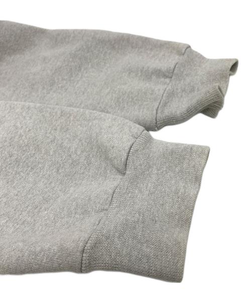 adidas（アディダス）adidas (アディダス) トレフォイル刺繍パーカー グレー サイズ:MEDIUMの古着・服飾アイテム