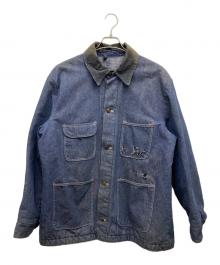 Bluebell（ブルーベル）の古着「裏地ブランケットカバーオール」｜インディゴ