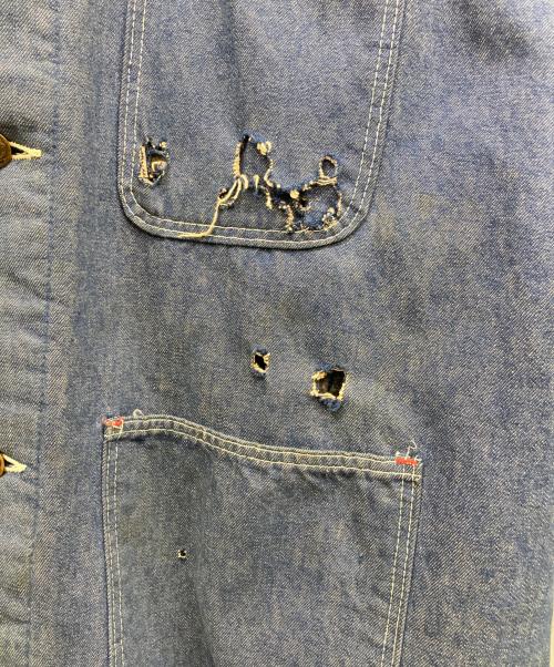 Bluebell（ブルーベル）Bluebell (ブルーベル) 裏地ブランケットカバーオール インディゴ サイズ:42の古着・服飾アイテム