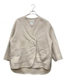 BEARDSLEY（ビアズリー）の古着「ウールリバーコート」｜アイボリー