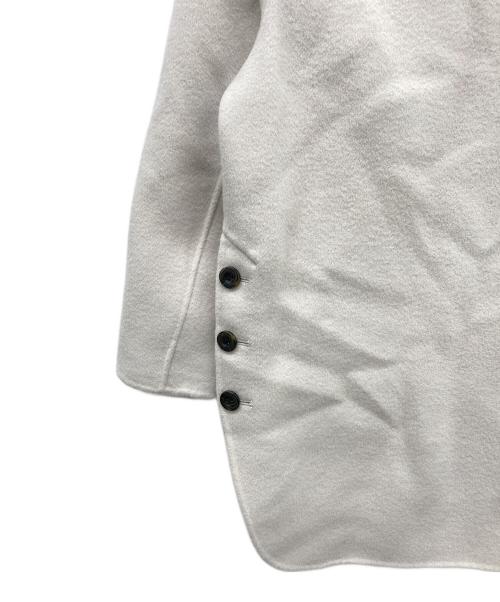 BEARDSLEY（ビアズリー）BEARDSLEY (ビアズリー) ウールリバーコート アイボリー サイズ:Fの古着・服飾アイテム