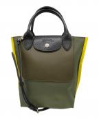 LONGCHAMPロンシャン）の古着「ナイロンショルダーバッグ」｜オリーブ