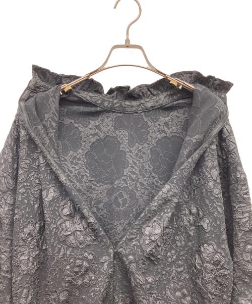 perna（ペルナ）perna (ペルナ) 総柄ロングワンピース ブラック サイズ:縦 M、横 Mの古着・服飾アイテム