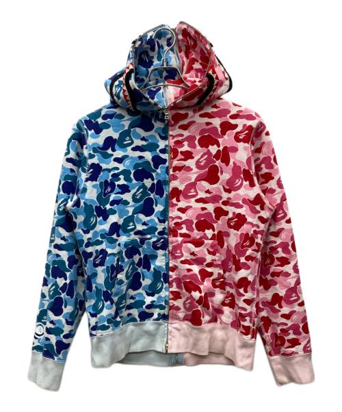 A BATHING APE（ア ベイシング エイプ）A BATHING APE (ア ベイシング エイプ) ジップパーカー マルチカラー サイズ:Sの古着・服飾アイテム