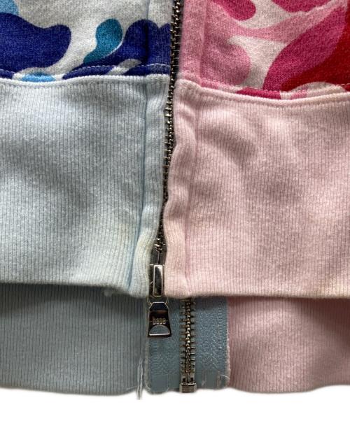 A BATHING APE（ア ベイシング エイプ）A BATHING APE (ア ベイシング エイプ) ジップパーカー マルチカラー サイズ:Sの古着・服飾アイテム