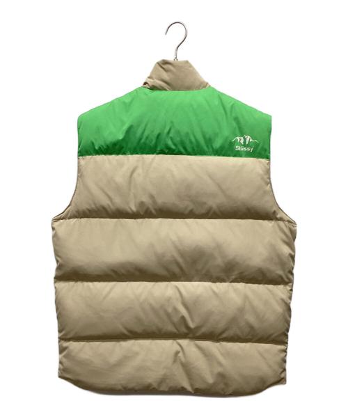 stussy（ステューシー）stussy (ステューシー) ダウンベスト ベージュ サイズ:Ｍの古着・服飾アイテム