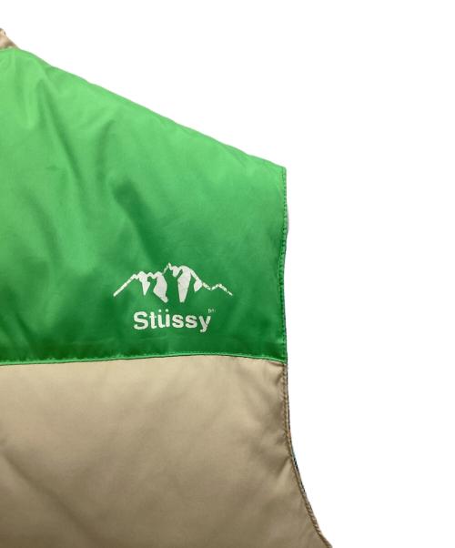 stussy（ステューシー）stussy (ステューシー) ダウンベスト ベージュ サイズ:Ｍの古着・服飾アイテム