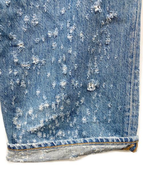 AMIRI（アミリ）AMIRI (アミリ) ショットガン ワイドレッグ ジーンズ インディゴ サイズ:31の古着・服飾アイテム