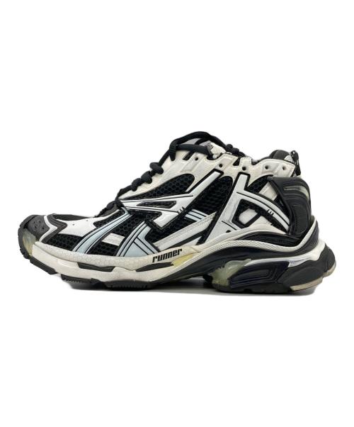 BALENCIAGA（バレンシアガ）BALENCIAGA (バレンシアガ) RUNNER ユーズド加工ローカットスニーカー ホワイト サイズ:EUR42の古着・服飾アイテム