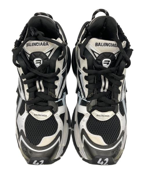 BALENCIAGA（バレンシアガ）BALENCIAGA (バレンシアガ) RUNNER ユーズド加工ローカットスニーカー ホワイト サイズ:EUR42の古着・服飾アイテム