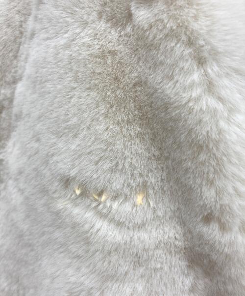 adidas（アディダス）adidas (アディダス) フェイクファージャケット アイボリー サイズ:2XOの古着・服飾アイテム