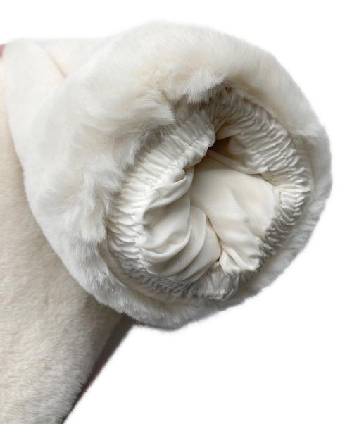 adidas（アディダス）adidas (アディダス) フェイクファージャケット アイボリー サイズ:2XOの古着・服飾アイテム