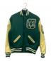 Champion（チャンピオン）の古着「AWARD JACKET アワードジャケット」｜グリーン×ベージュ