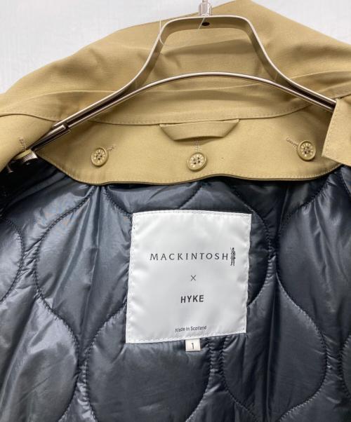 MACKINTOSH（マッキントッシュ）MACKINTOSH (マッキントッシュ) HYKE (ハイク) ゴム引きステンカラーコート ベージュ サイズ:1の古着・服飾アイテム