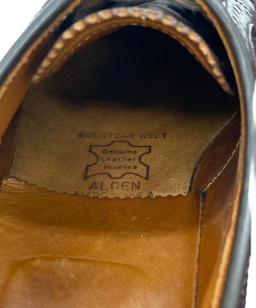 Alden（オールデン）Alden (オールデン) ロングウィングチップシューズ ブラウン サイズ:7 1/2Dの古着・服飾アイテム