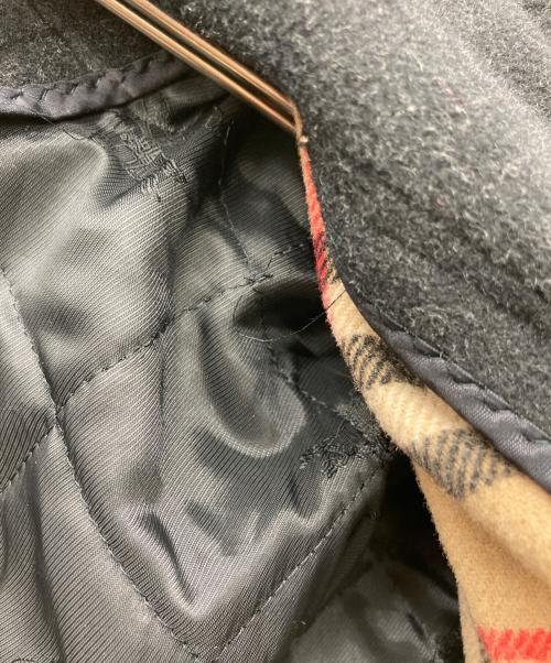 Burberry's（バーバリーズ）Burberry's (バーバリーズ) ウールハーフコート ブラック サイズ:48の古着・服飾アイテム