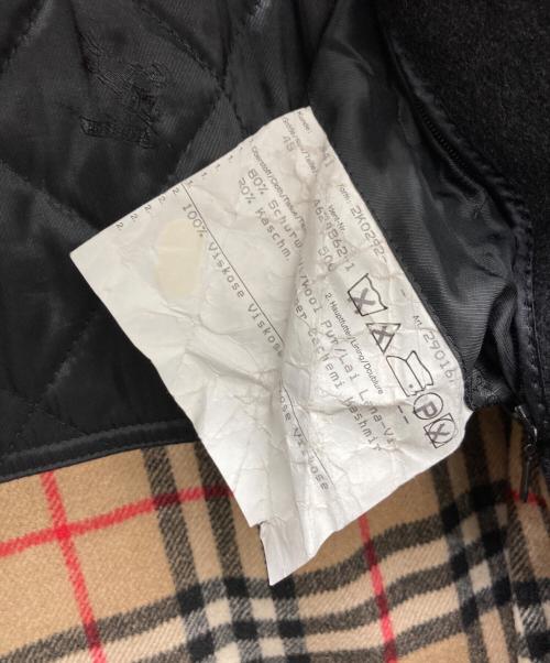 Burberry's（バーバリーズ）Burberry's (バーバリーズ) ウールハーフコート ブラック サイズ:48の古着・服飾アイテム