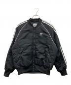 adidasアディダス）の古着「プレミアム カレッジジャケット」｜ブラック