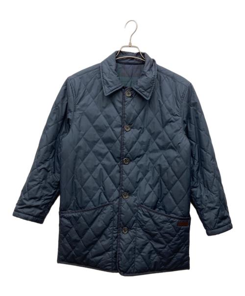 POLO RALPH LAUREN（ポロ・ラルフローレン）POLO RALPH LAUREN (ポロ・ラルフローレン) リバーシブルキルティングジャケット ネイビー×グリーン サイズ:XSの古着・服飾アイテム