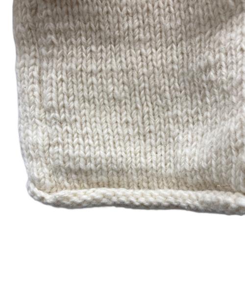 MacMahon Knitting Mills（マクマホン ニッティングミルズ）macmahon knitting mills (マクマホン ニッティングミルズ) Roll Neck Knit-Flower アイボリー サイズ:表記無しの古着・服飾アイテム