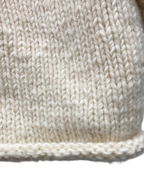 MacMahon Knitting Mills（マクマホン ニッティングミルズ）macmahon knitting mills (マクマホン ニッティングミルズ) Roll Neck Knit-Flower アイボリー サイズ:表記無しの古着・服飾アイテム