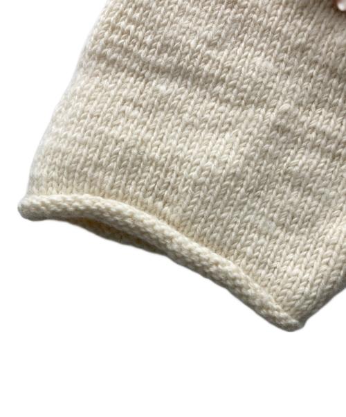 MacMahon Knitting Mills（マクマホン ニッティングミルズ）macmahon knitting mills (マクマホン ニッティングミルズ) Roll Neck Knit-Flower アイボリー サイズ:表記無しの古着・服飾アイテム