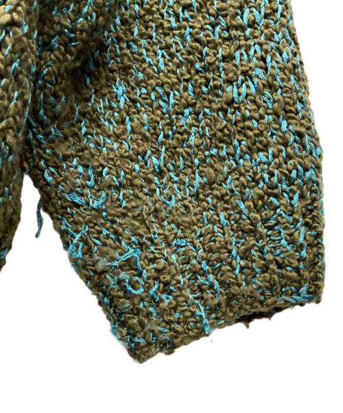 MAISON SPECIAL（メゾンスペシャル）MAISON SPECIAL (メゾンスペシャル) ウールミックスループプライムオーバークルーネックチャンキーニット グリーン サイズ:01の古着・服飾アイテム