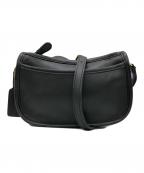 COACHコーチ）の古着「レザーショルダーバッグ」｜ブラック