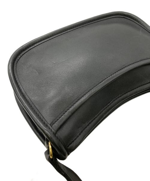 COACH（コーチ）COACH (コーチ) レザーショルダーバッグ ブラックの古着・服飾アイテム