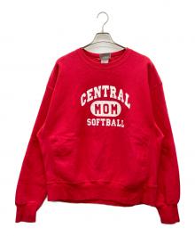 LEE（リー）の古着「三段中抜きカプセルプリントスウェット」｜レッド