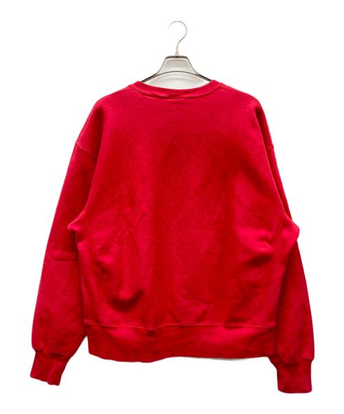 LEE（リー）LEE (リー) 三段中抜きカプセルプリントスウェット レッド サイズ:XLの古着・服飾アイテム