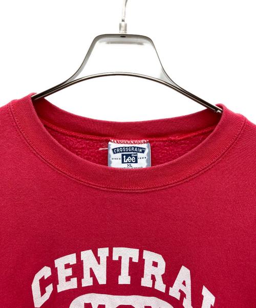 LEE（リー）LEE (リー) 三段中抜きカプセルプリントスウェット レッド サイズ:XLの古着・服飾アイテム