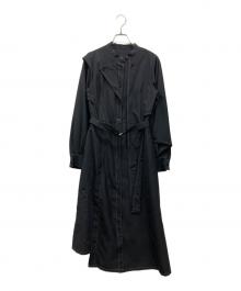 UNITED TOKYO（ユナイテッドトーキョー）の古着「アシメテーラーシャツワンピース」｜ブラック