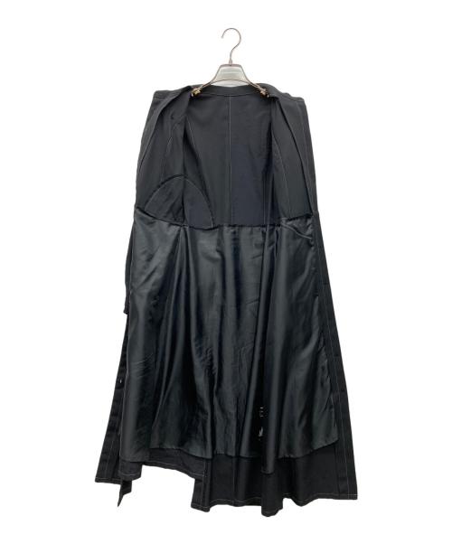 UNITED TOKYO（ユナイテッドトーキョー）UNITED TOKYO (ユナイテッドトーキョー) アシメテーラーシャツワンピース ブラック サイズ:1の古着・服飾アイテム