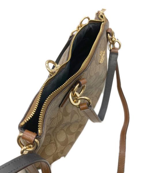 COACH（コーチ）COACH (コーチ) 2WAYバッグ シグネチャー ベージュの古着・服飾アイテム