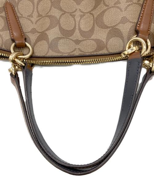 COACH（コーチ）COACH (コーチ) 2WAYバッグ シグネチャー ベージュの古着・服飾アイテム