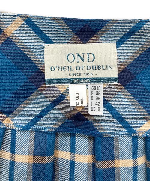 O'NEIL OF DUBLIN（オニールオブダブリン）O'NEIL OF DUBLIN (オニールオブダブリン) 巻きチェックスカート ネイビー サイズ:US8の古着・服飾アイテム