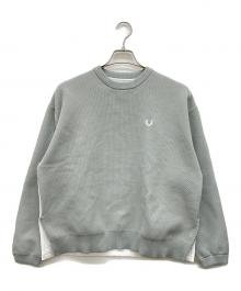 FRED PERRY（フレッドペリー）の古着「切替メッシュスウェット」｜グレー