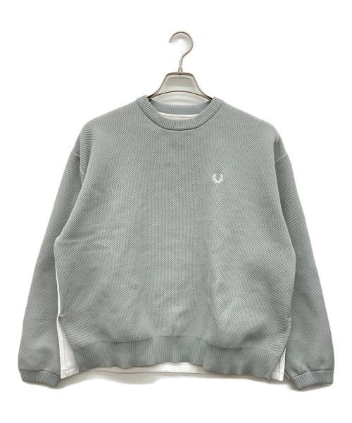 FRED PERRY（フレッドペリー）FRED PERRY (フレッドペリー) 切替メッシュスウェット グレー サイズ:UK10 B79-87,T160-166の古着・服飾アイテム